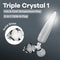 DILDO DE VIDRO COM PLUG TRIPLE CRYSTAL 1 SATISFYER