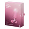 DILDO DE VIDRO COM PLUG TRIPLE CRYSTAL 2 SATISFYER
