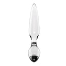 DILDO DE VIDRO COM PLUG TRIPLE CRYSTAL 2 SATISFYER