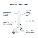 DILDO DE VIDRO COM PLUG TRIPLE CRYSTAL 2 SATISFYER