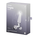 DILDO DE VIDRO COM PLUG TRIPLE CRYSTAL 2 SATISFYER