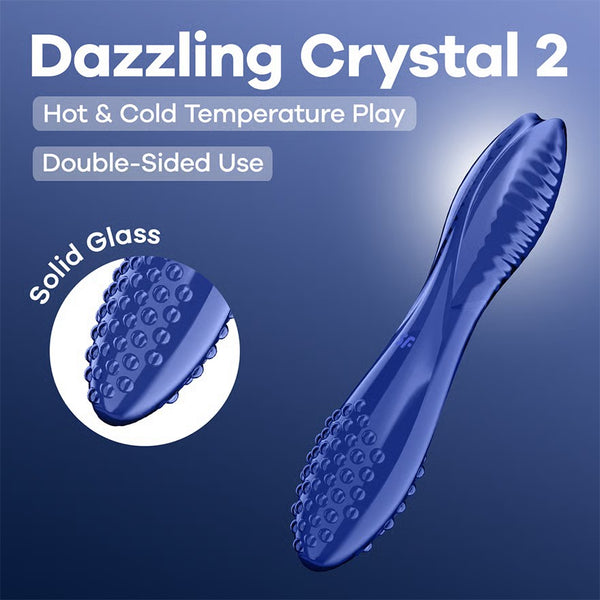 DILDO DE VIDRO DAZZLING CRYSTAL 2 SATISFYER