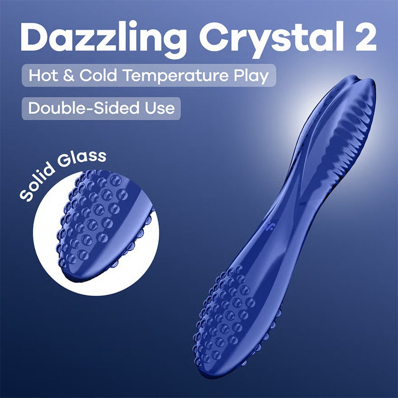 DILDO DE VIDRO DAZZLING CRYSTAL 2 SATISFYER