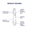 DILDO DE VIDRO DAZZLING CRYSTAL 2 SATISFYER