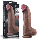 DUAL LAYERED PLATINUM SILICONE DILDO 13" COCK XXL