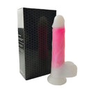 VIBRADOR DE SILICONE COM AQUECIMENTO E VIBRAÇÃO
