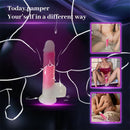 VIBRADOR DE SILICONE COM AQUECIMENTO E VIBRAÇÃO