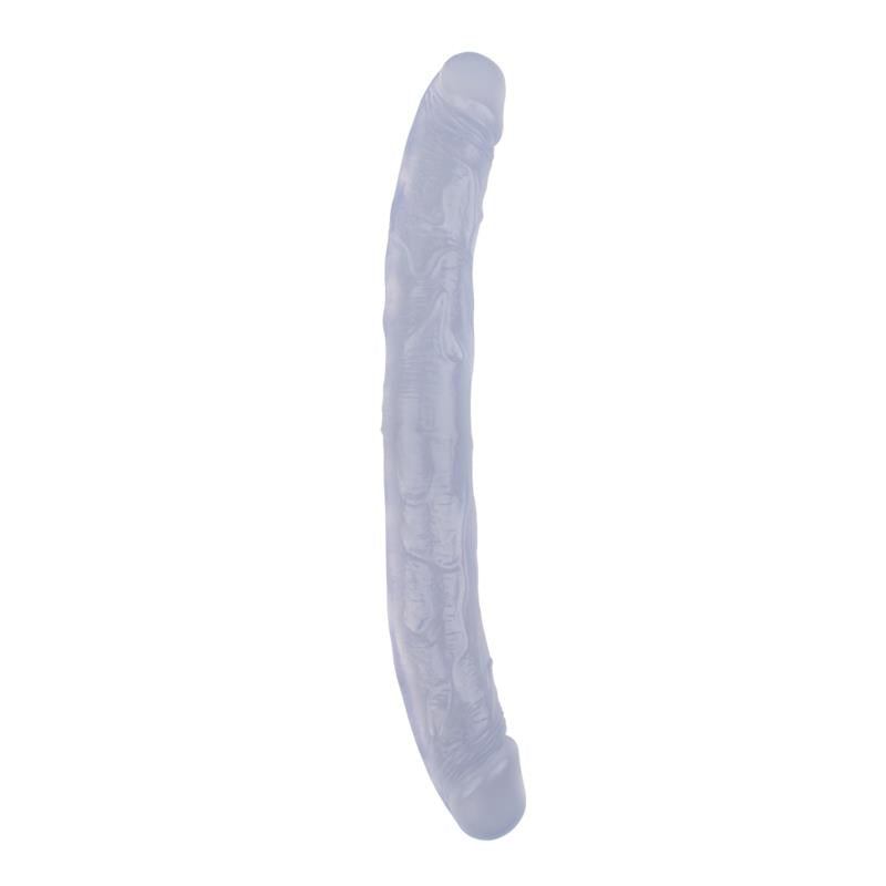 DILDO DUPLO TRANSPARENTE 12.8"