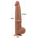 DILDO DUAL REALISTICO LAYER SLIDING SKIN 13.5"