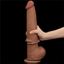 DILDO DUAL REALISTICO LAYER SLIDING SKIN 13.5"
