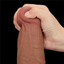 DILDO DUAL REALISTICO LAYER SLIDING SKIN 13.5"
