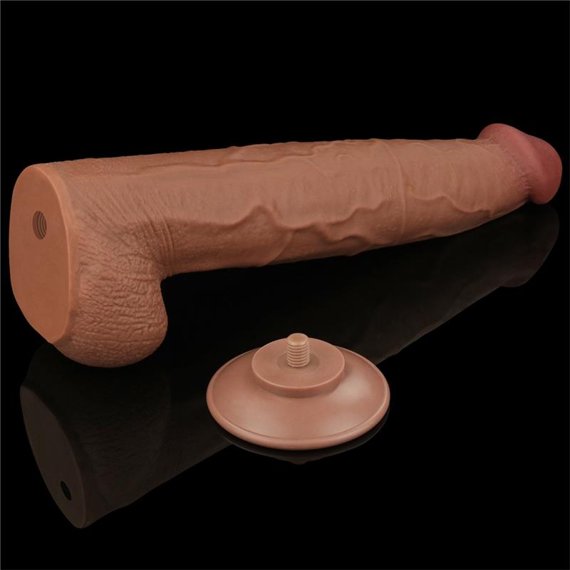 DILDO DUAL REALISTICO LAYER SLIDING SKIN 13.5"