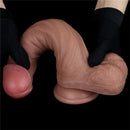 DUAL LAYERED PLATINUM SILICONE DILDO 9"