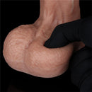 DUAL LAYERED PLATINUM SILICONE DILDO 9"