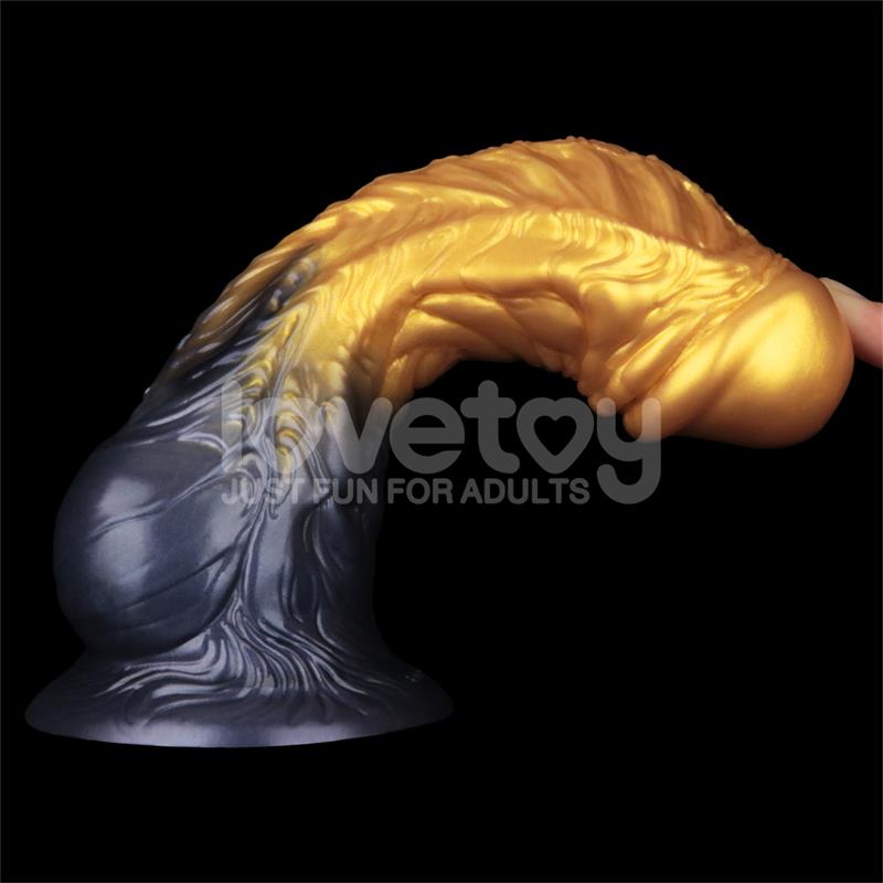 DILDO INSUFLÁVEL SILICONE DUPLA DENSIDADE 8"