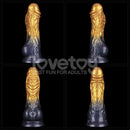 DILDO INSUFLÁVEL SILICONE DUPLA DENSIDADE 8"