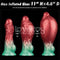 DILDO INSUFLÁVEL SILICONE DUPLA DENSIDADE 8"
