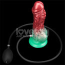 DILDO INSUFLÁVEL SILICONE DUPLA DENSIDADE 8"