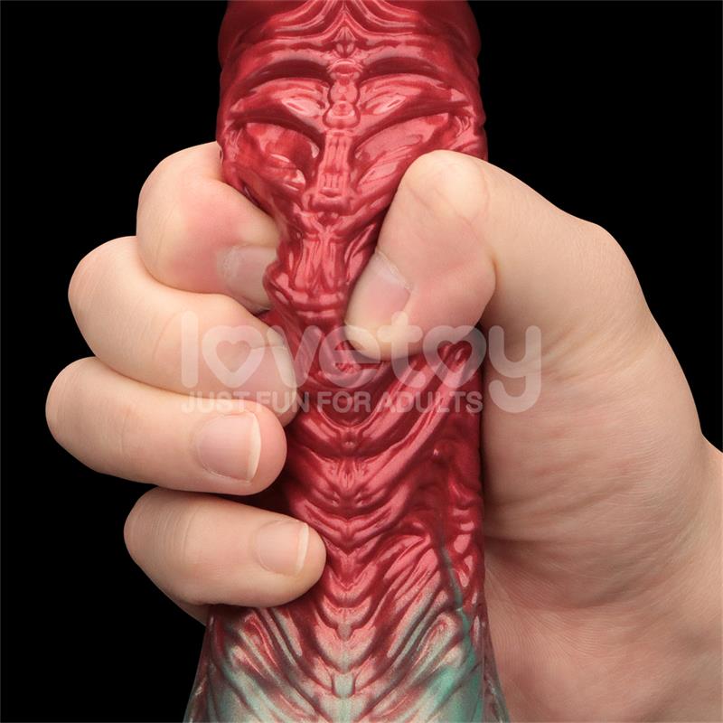 DILDO INSUFLÁVEL SILICONE DUPLA DENSIDADE 8"