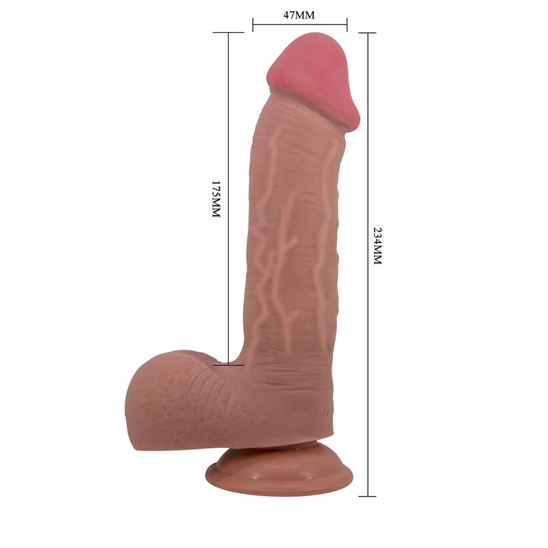 DILDO REALISTICO COM VENTOSA 9,2"