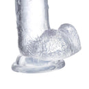 DILDO REALISTA COM TESTICULOS CRYSTAL GLAZED 18 CM