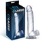 DILDO REALISTA COM TESTICULOS CRYSTAL GLAZED 22 CM