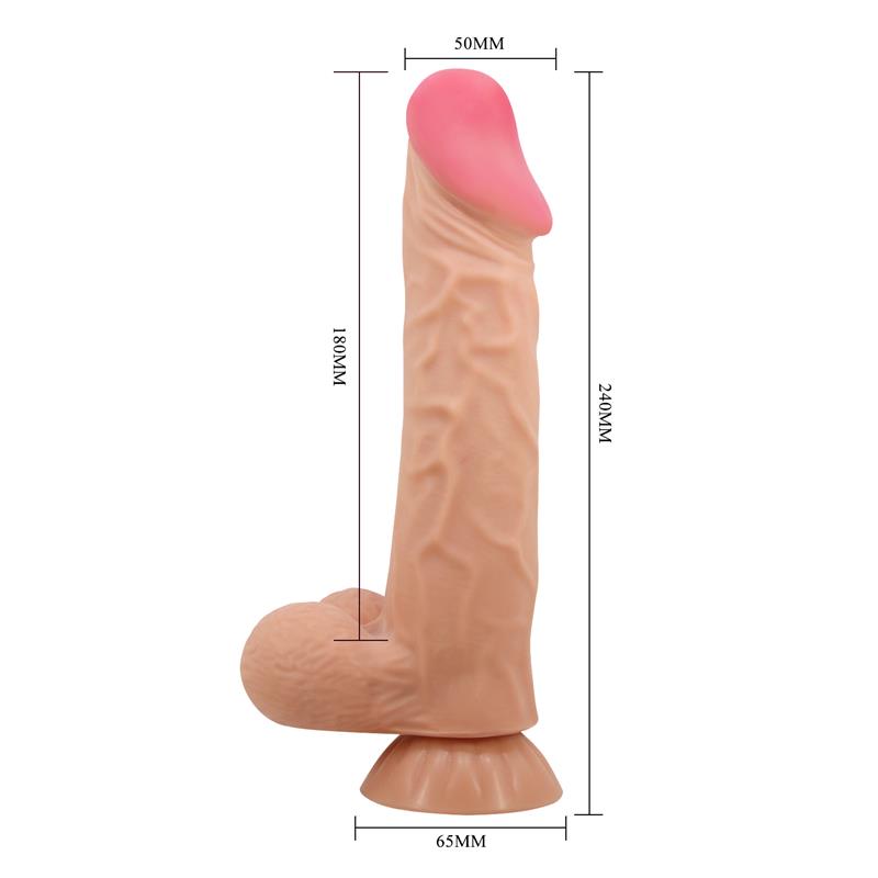 DILDO REALISTA COM VENTOSA 9.4