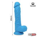 DILDO REALISTICO LIKETRUE DE SILICONE LÍQUIDO 8"