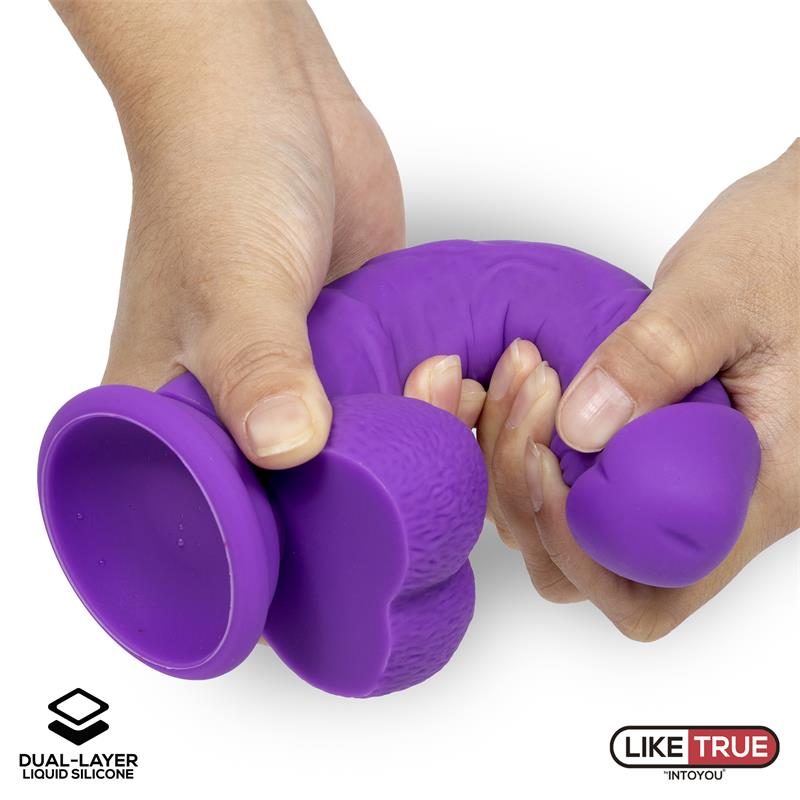 DILDO REALISTICO LIKETRUE DE SILICONE LÍQUIDO 8"