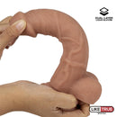 DILDO REALISTICO LIKETRUE DE SILICONE LÍQUIDO 8"