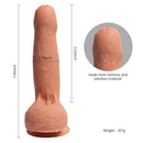 DILDO SILICONE DUPLA CAMADA AZAZEL 18 CM