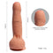 DILDO SILICONE DUPLA CAMADA AZAZEL 18 CM