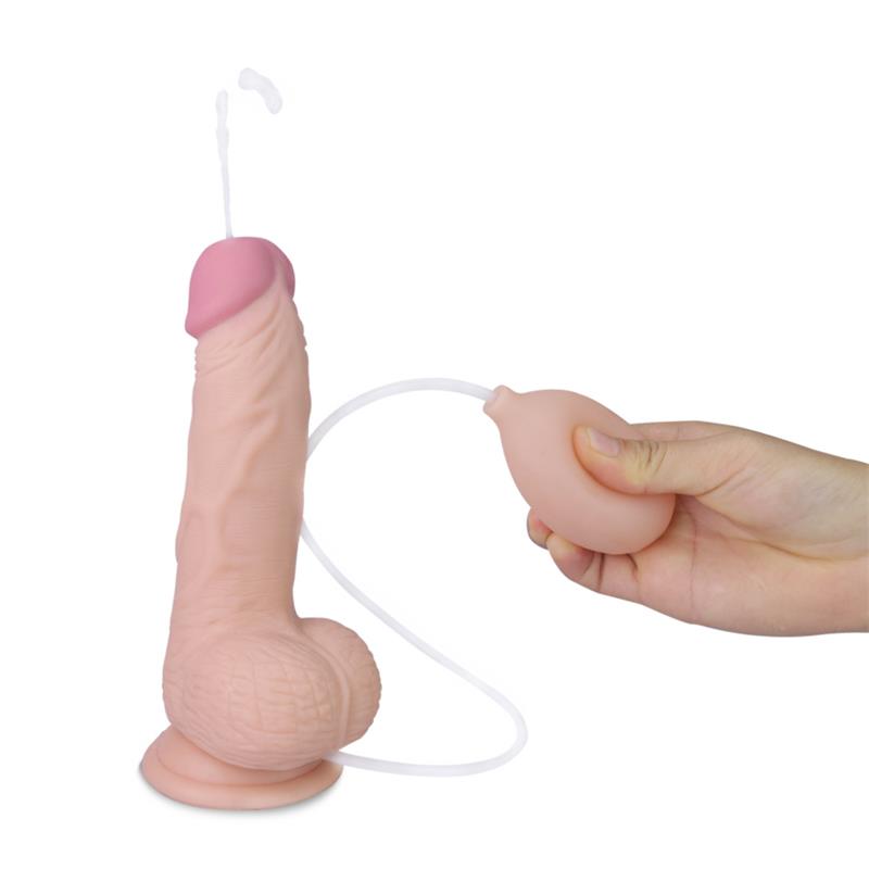 DILDO COM FUNÇÃO DE  EJACULAÇÃO 8"