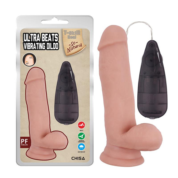 DILDO VIBRADOR REALISTA ULTRA BEATS 6.8"