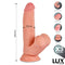 DILDO DIRK TRIPLA DENSIDADE COM TESTÍCULOS OSCILANTES 10"
