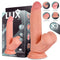 DILDO DIRK TRIPLA DENSIDADE COM TESTÍCULOS OSCILANTES 10"