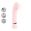 VIBRADOR COM ESTRÍAS PARA O PONTO G - ROSA