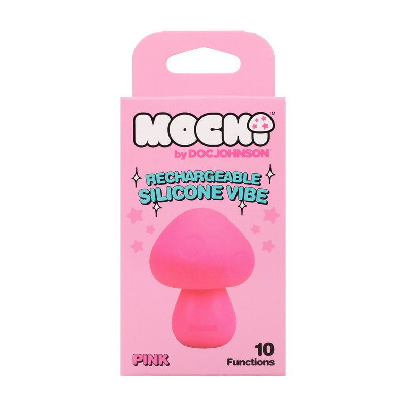 VIBRADOR EM SILICONE RECARREGÁVEL COGUMELO MOCHI ULTRASKYN  DOC JOHNSON