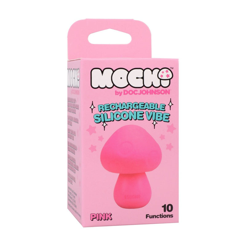 VIBRADOR EM SILICONE RECARREGÁVEL COGUMELO MOCHI ULTRASKYN  DOC JOHNSON