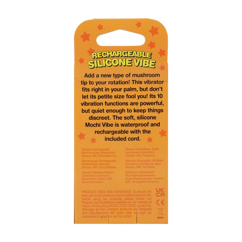 VIBRADOR EM SILICONE RECARREGÁVEL COGUMELO MOCHI ULTRASKYN  DOC JOHNSON