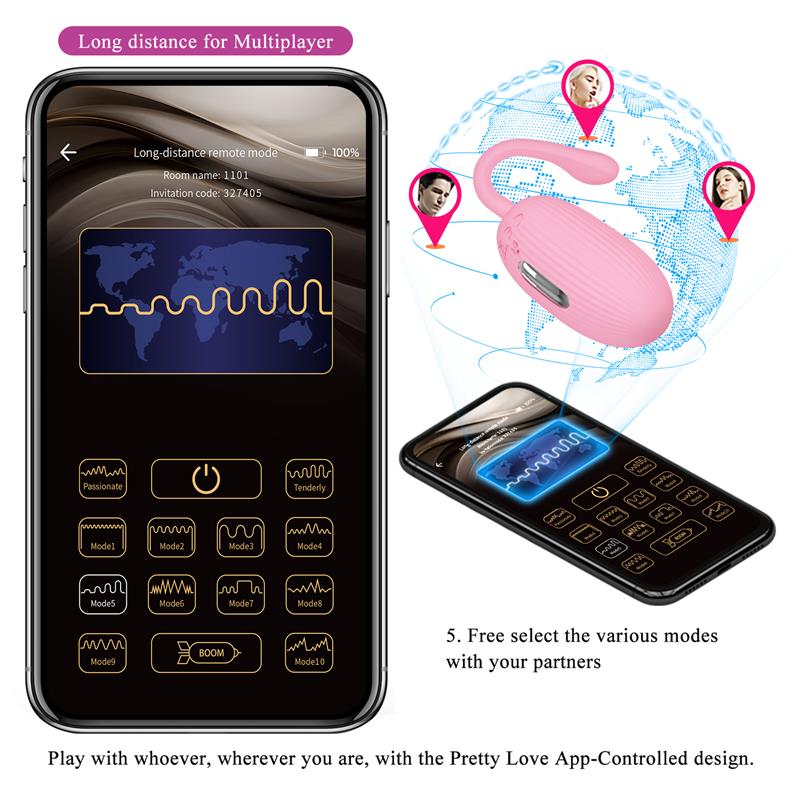OVO VIBRATÓRIO DOREEN COM ELETROESTIMULAÇÃO E APP