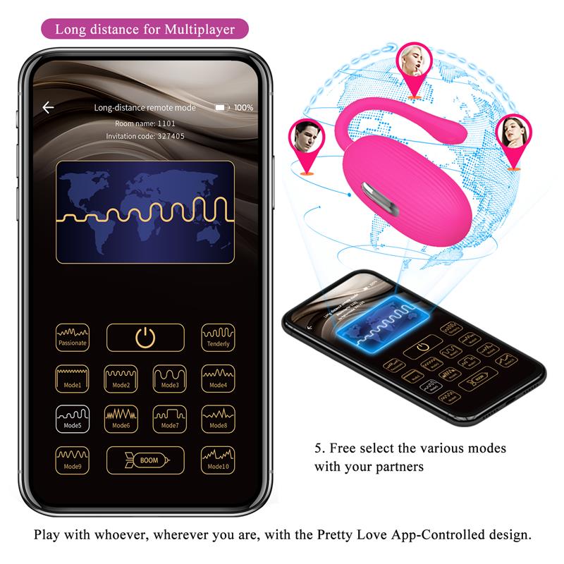 OVO VIBRATÓRIO DOREEN COM ELETROESTIMULAÇÃO E APP