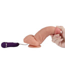 VIBRADOR REALISTA COM CONTROLO REMOTO RED EAGLE 17 CM