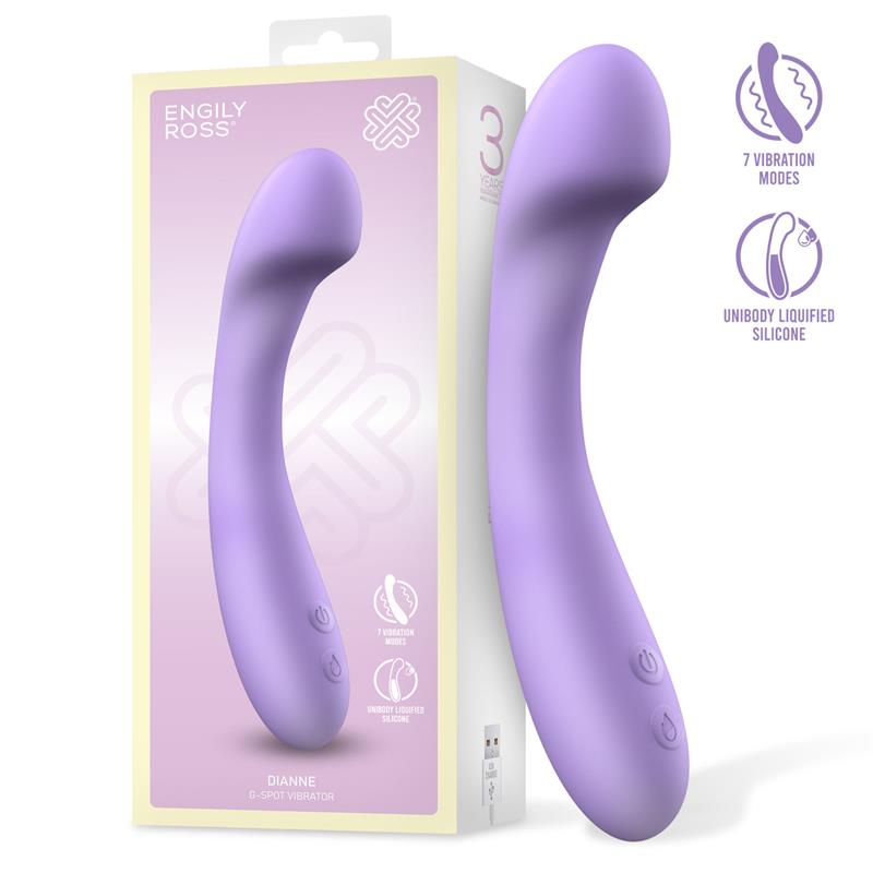 ENGILY ROSS DIANNE VIBRADOR SILICONE UNIBODY PONTO G FLEXÍVEL USB