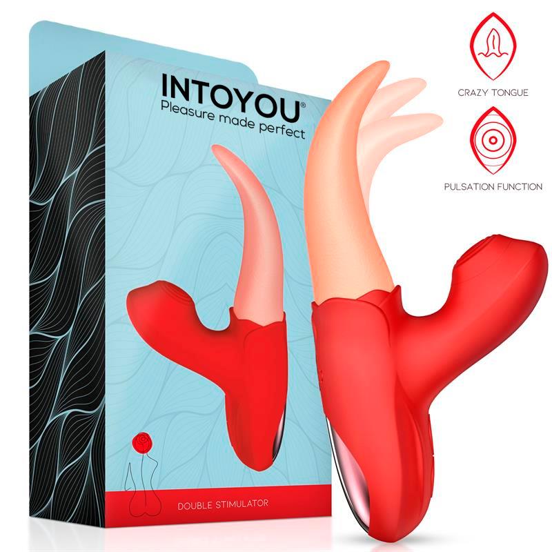 VIBRADOR COM ESTIMULAÇÃO DE LÍNGUA E PULSAÇÃO USB