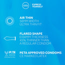 CAIXA COM 12 PRESERVATIVOS EXS AIR THIN