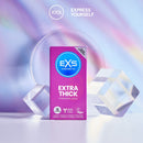 CAIXA COM 12 PRESERVATIVOS EXS EXTRA THICK