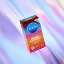 CAIXA COM 12 PRESERVATIVOS MIX DE SABORES EXS MIXED FLAVORED