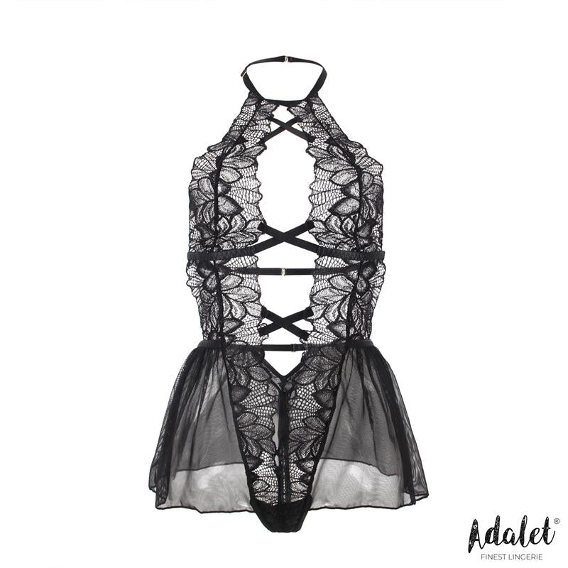 BODY COSTAS ABERTAS PADRÃO FLORAL ARIELLA