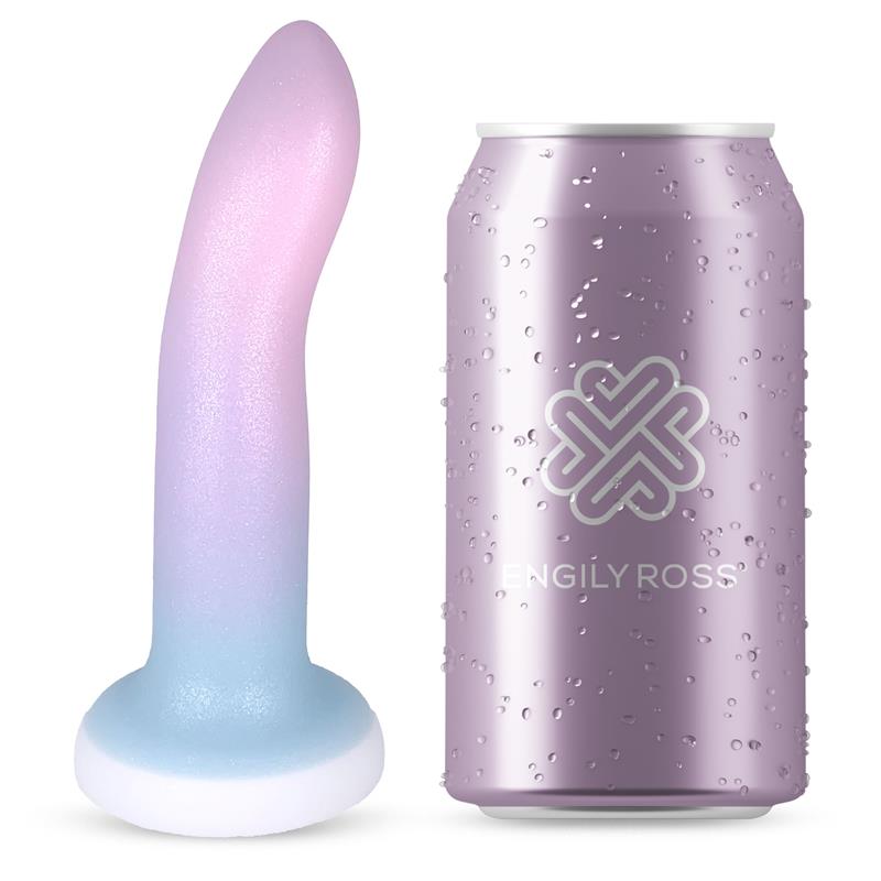 DILDOX BY ENGILY ROSS DILDO COM VENTOSA EM DEGRADÊ DE CORES 13.6 CM